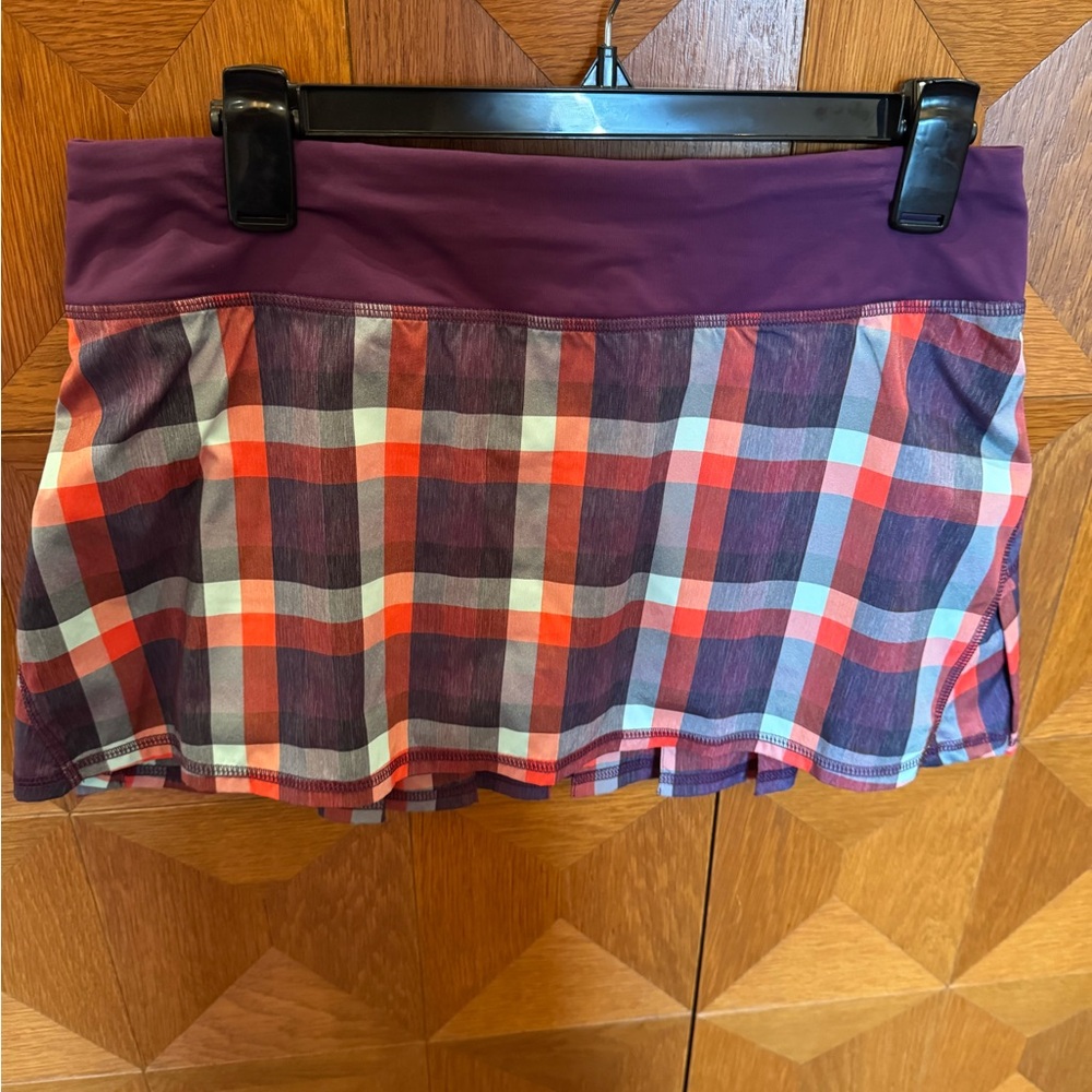 lululemon athletica Purple and Plaid Skirt